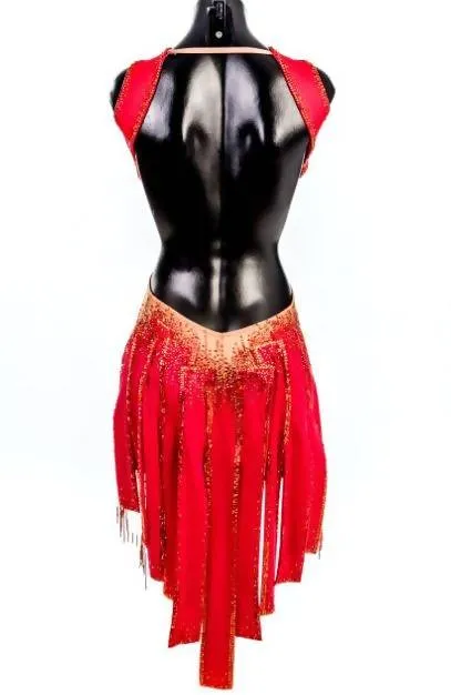 Red Latin Dress by Feeling Mathieu Caron