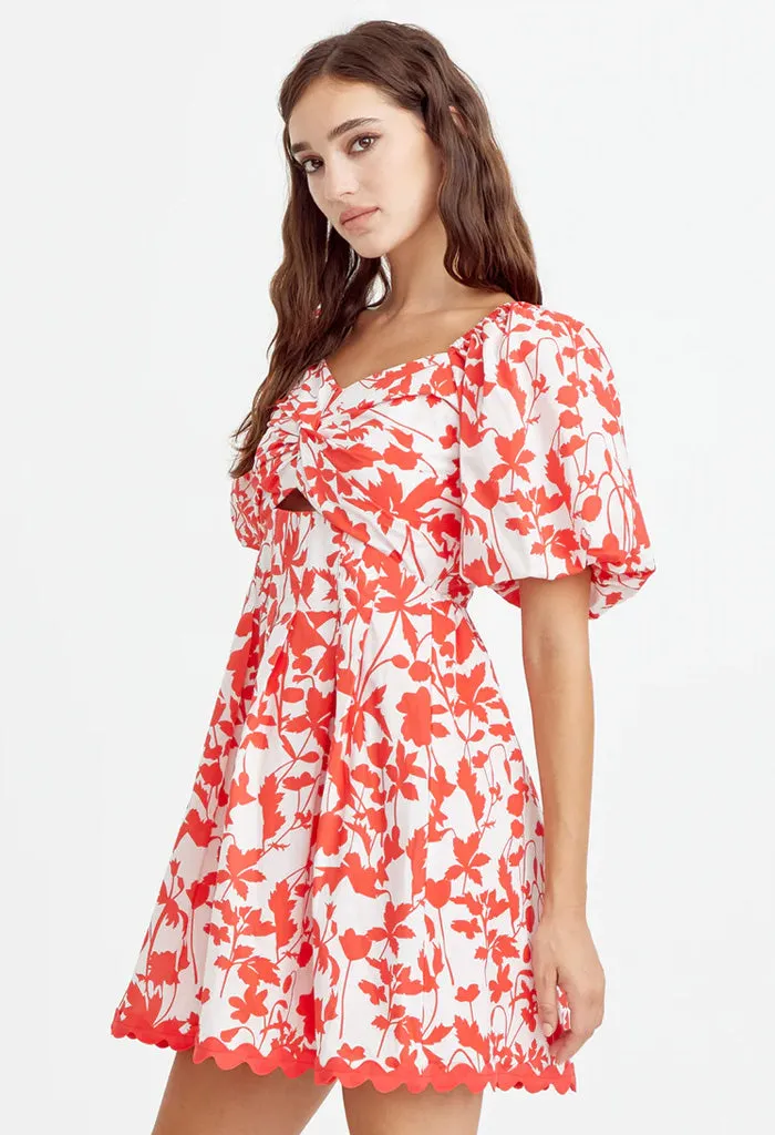 Remi Mini Dress-Poppy Red