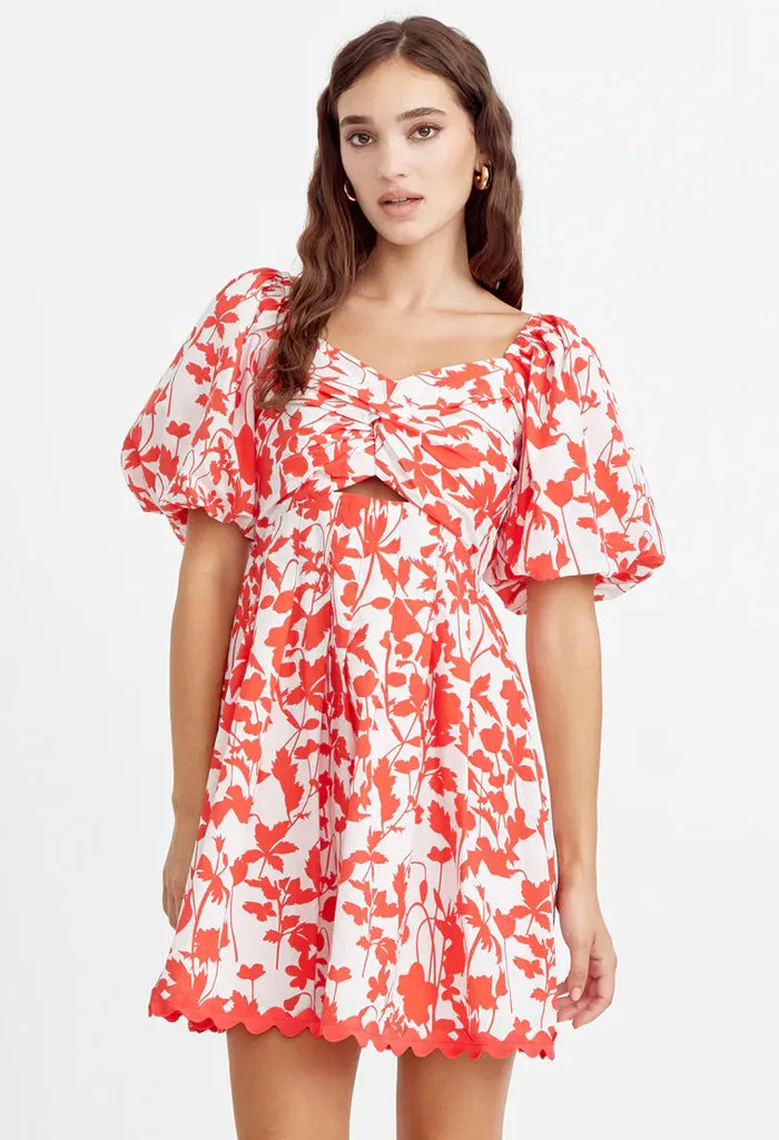 Remi Mini Dress-Poppy Red