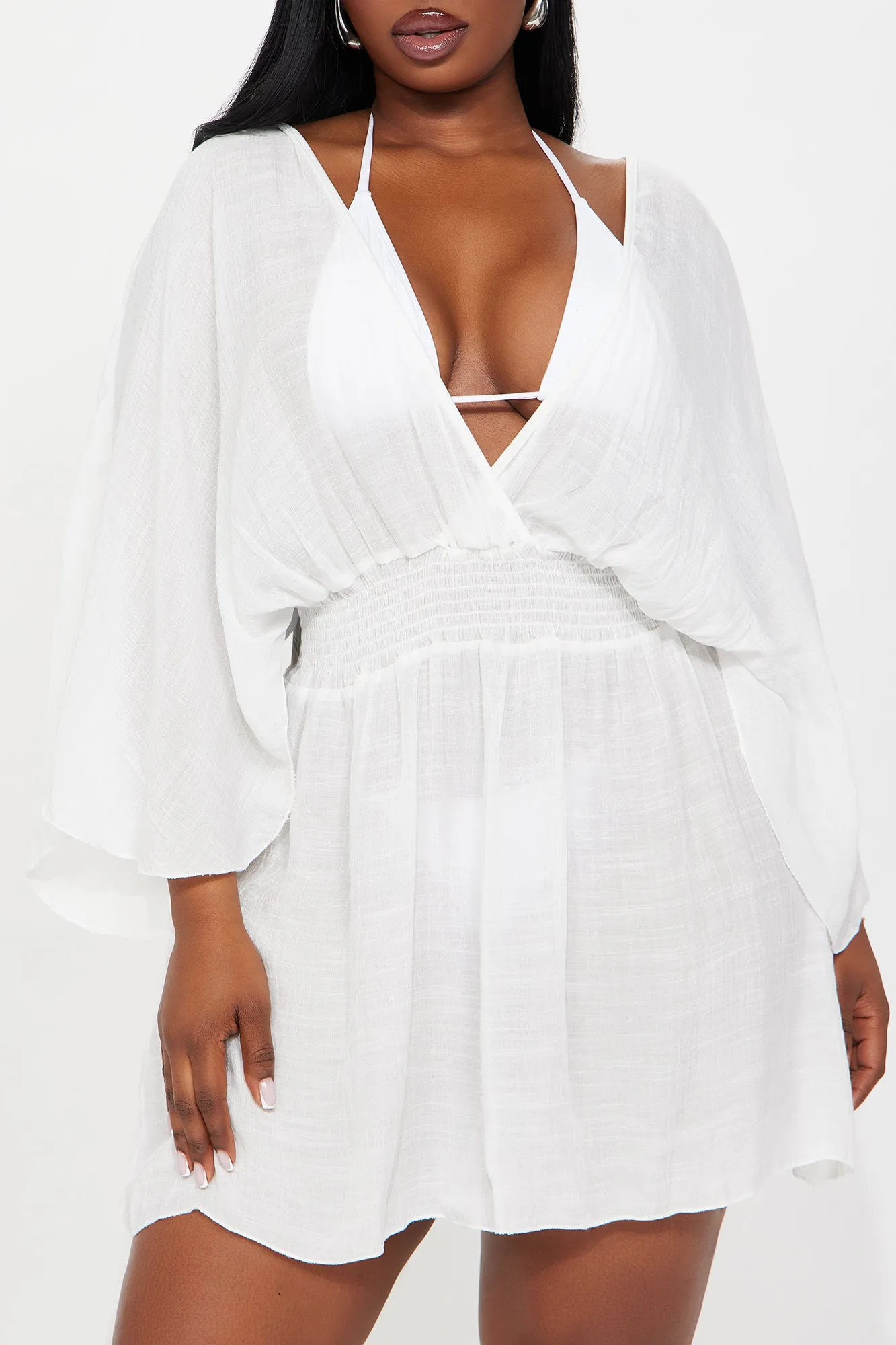 Shayna Cover Up Dress - White