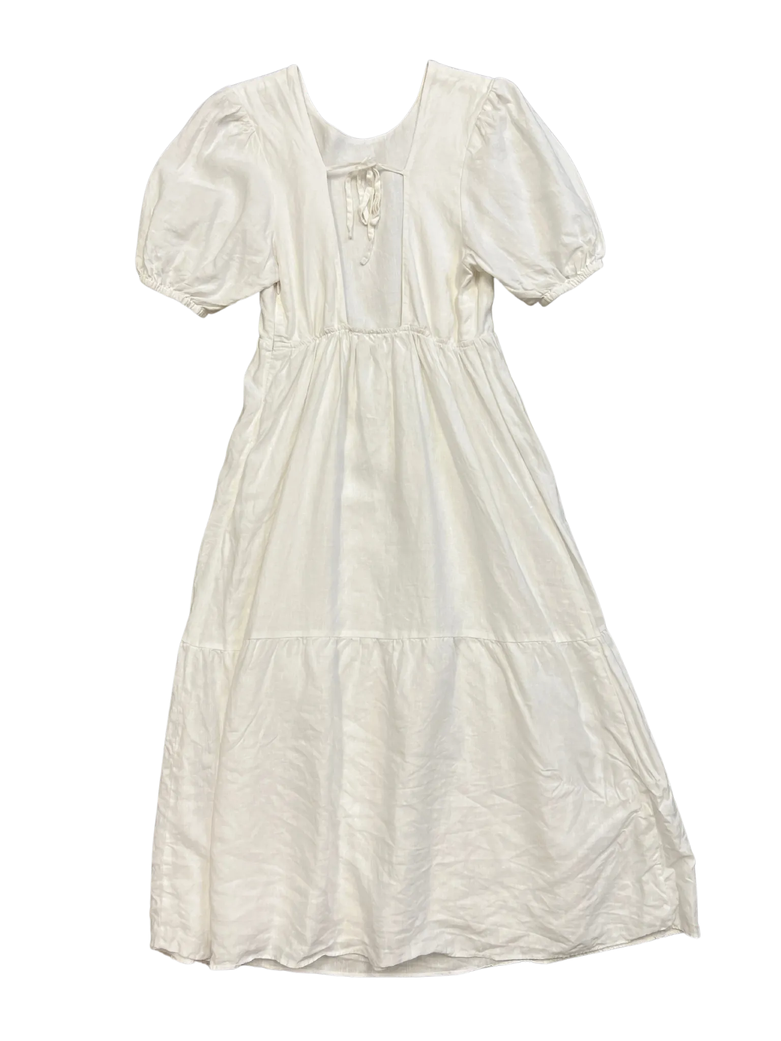 Size M - Jillian Boustred White Linen Dress