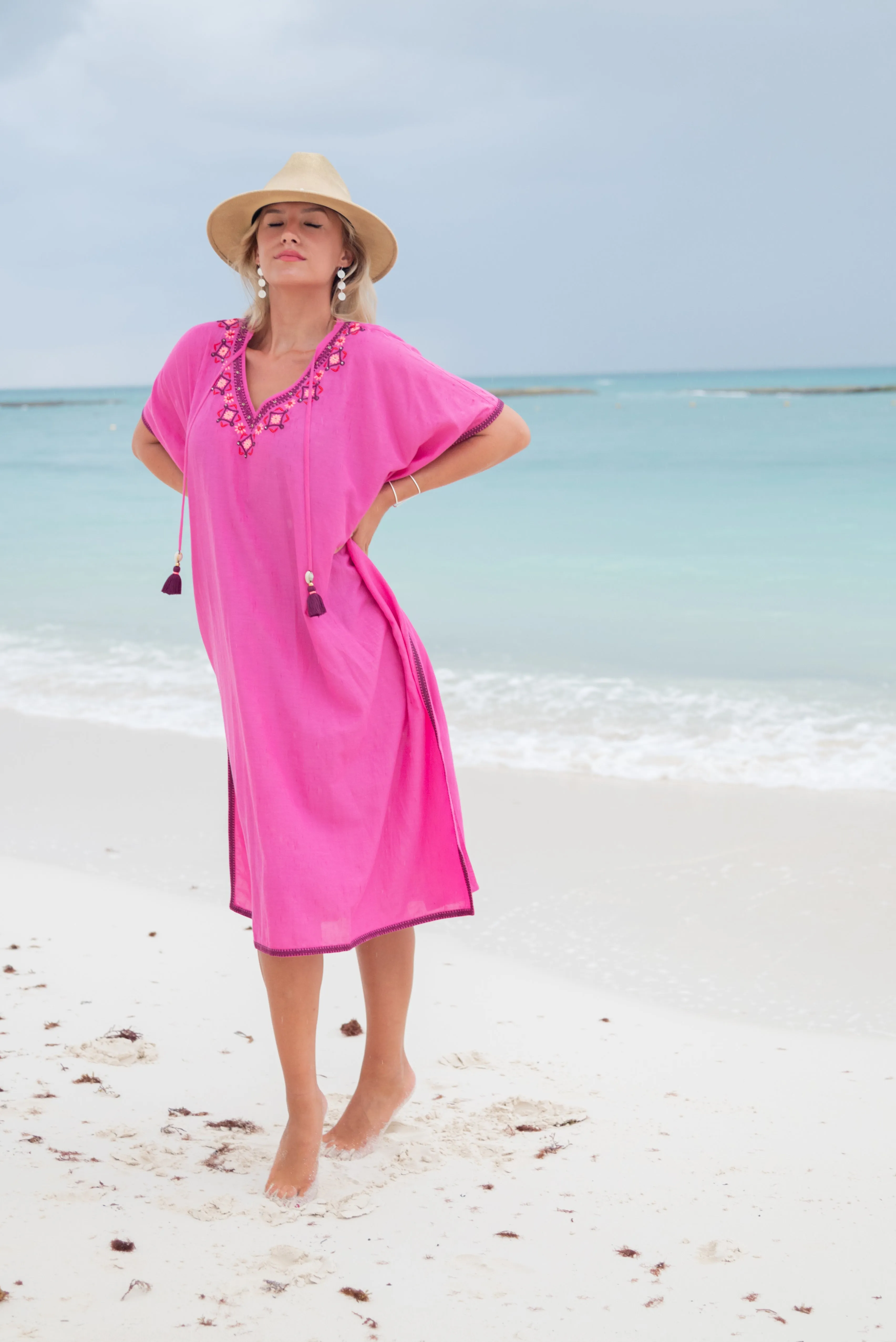 Sunset Pink Caftan