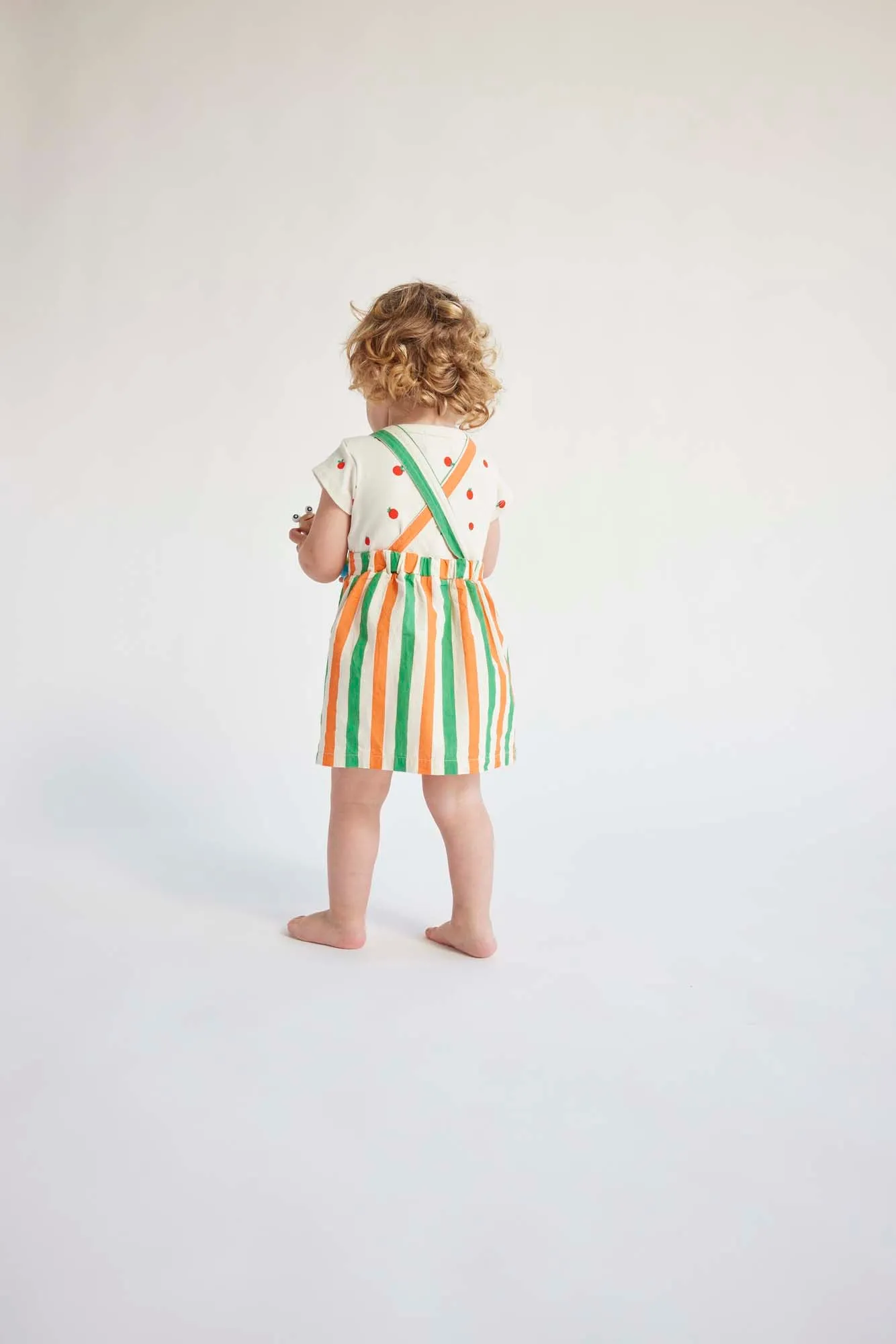 Vertical Stripes Woven Baby Dress